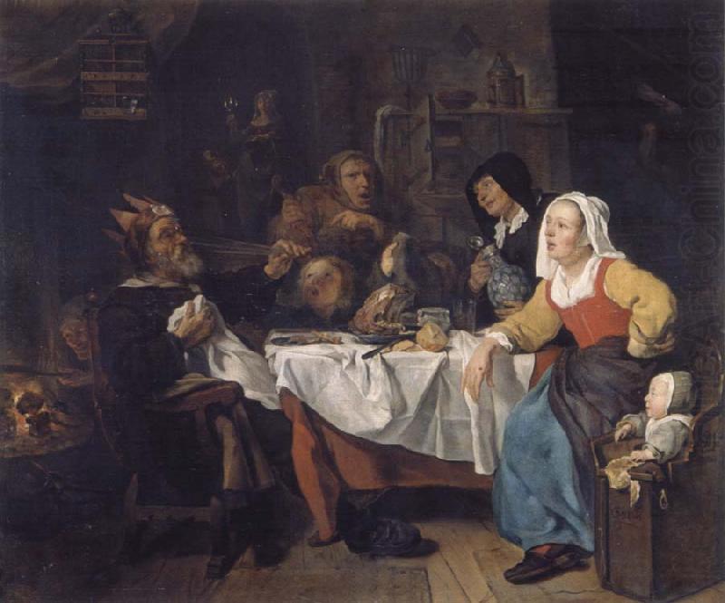 The bean festival, Gabriel Metsu